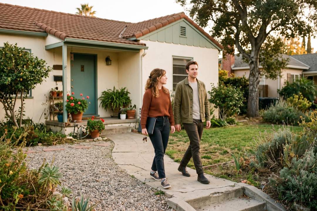 A buyer and agent reviewing an offer