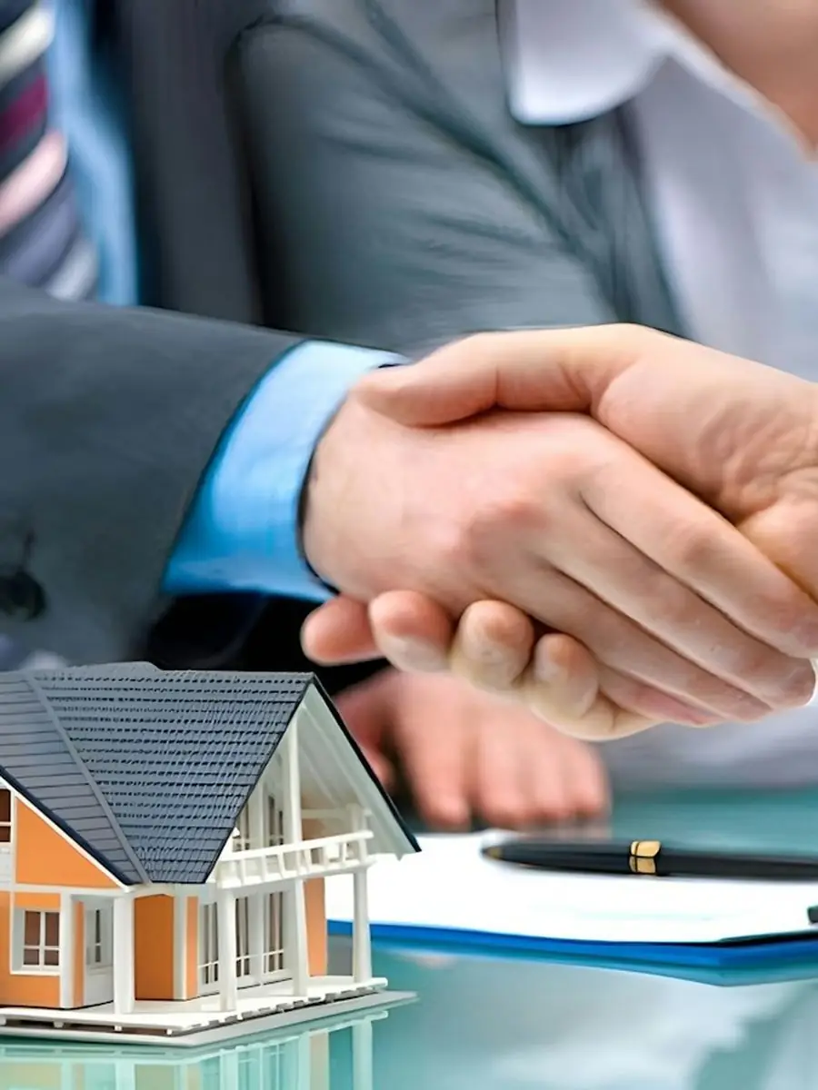 A new-home sales team at a community sales center