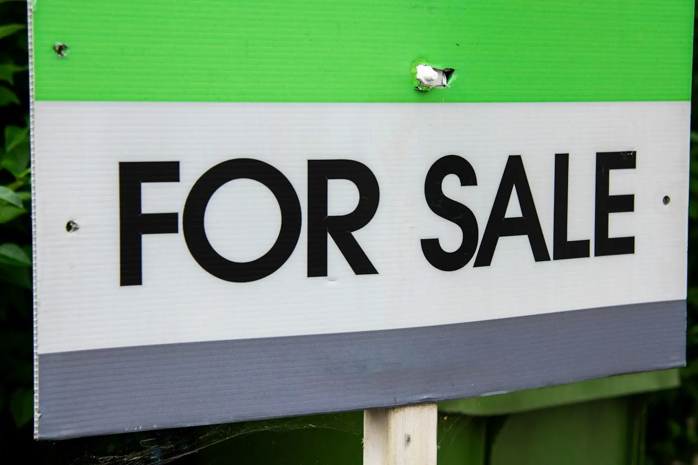 A for sale sign